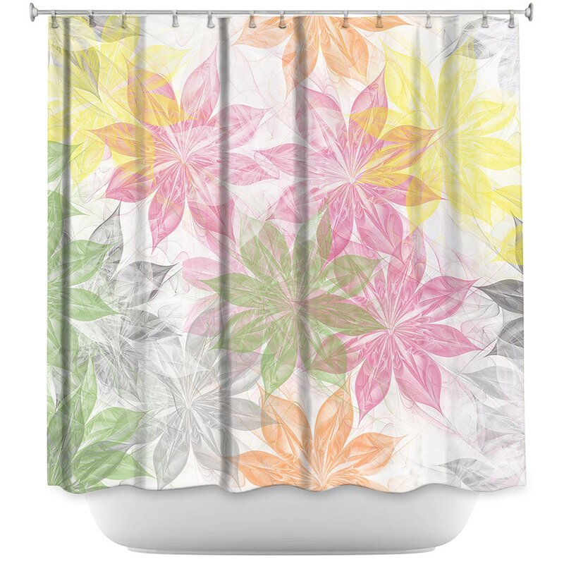 photo Pink And Yellow Shower Curtain