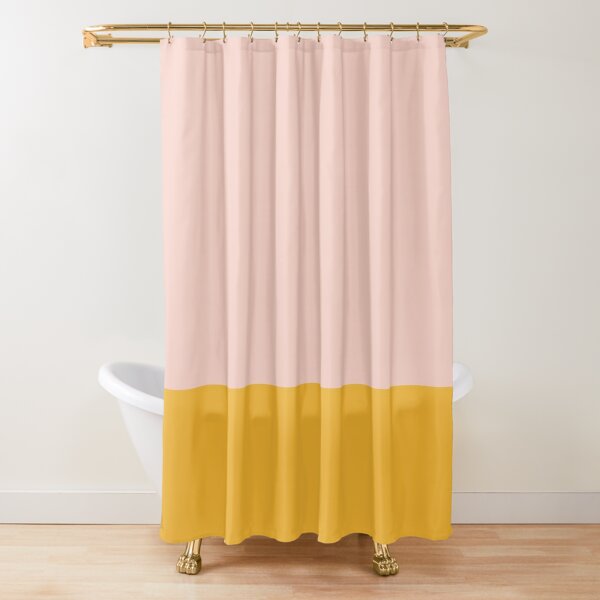 wallpapers Pink And Yellow Shower Curtain