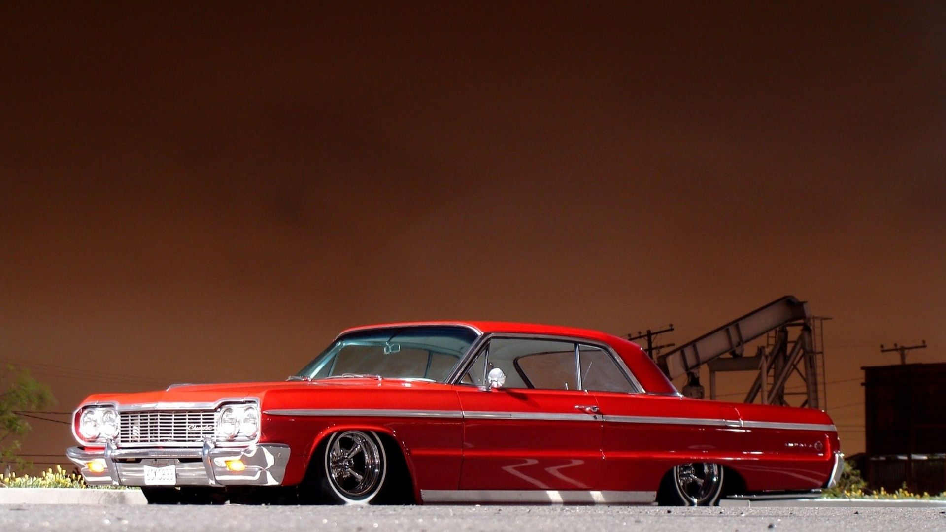 picture Red 64 Impala Lowrider Wallpaper