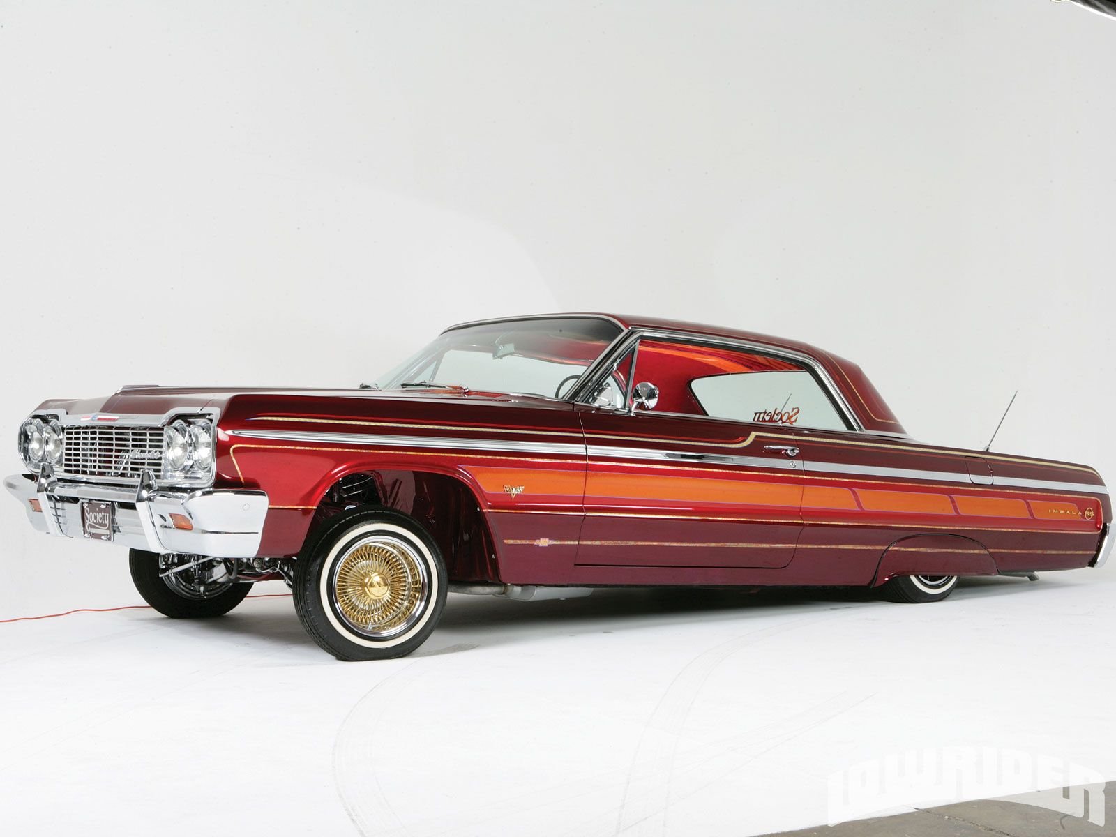 picture Red 64 Impala Lowrider Wallpaper