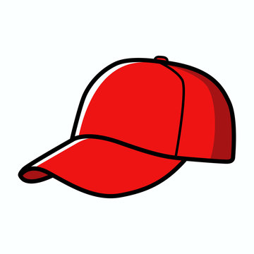 photo Red Baseball Cap Cartoon