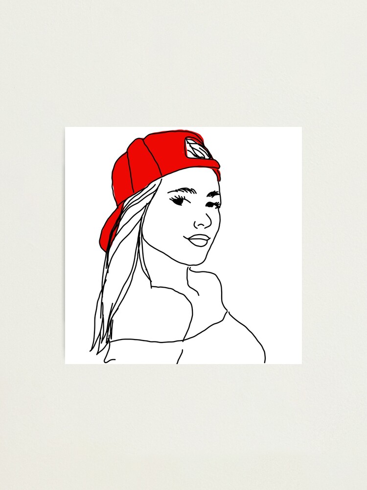 picture Red Baseball Cap Drawing