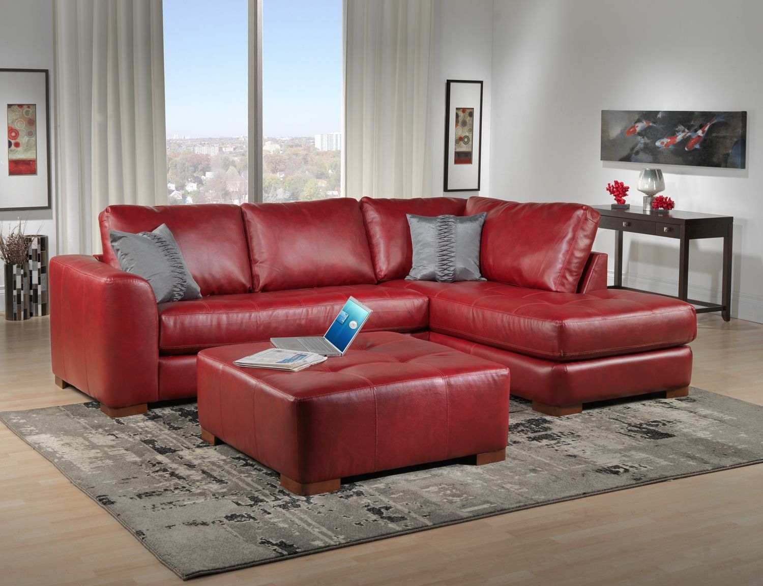 Featured image of post Red Leather Sofa Decorating Ideas