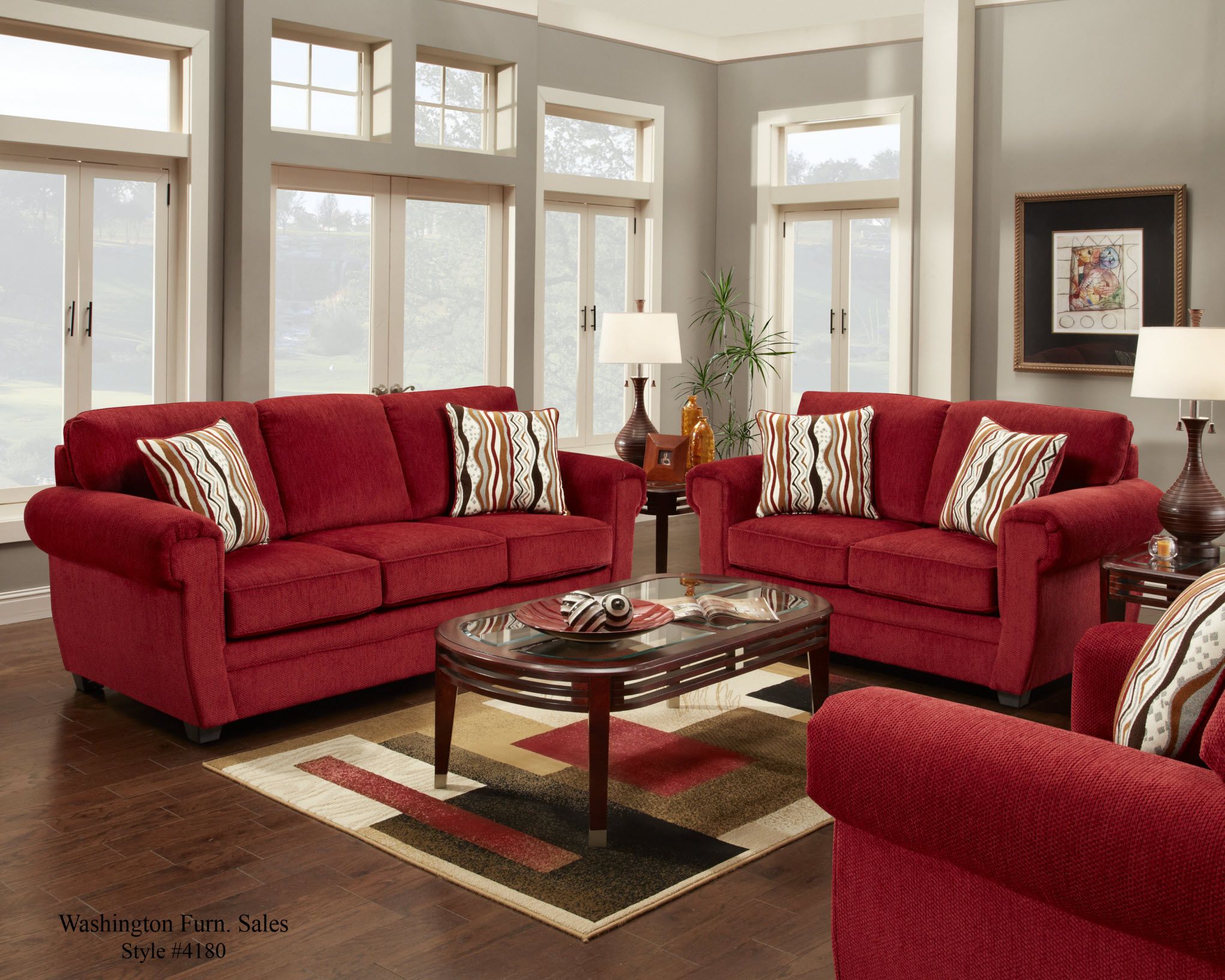 picture Red Leather Sofa Decorating Ideas