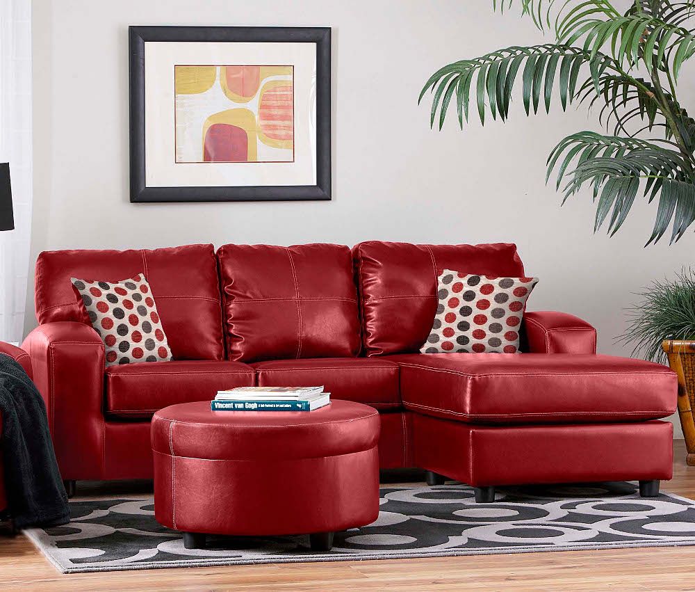 wallpapers Red Leather Sofa Decorating Ideas