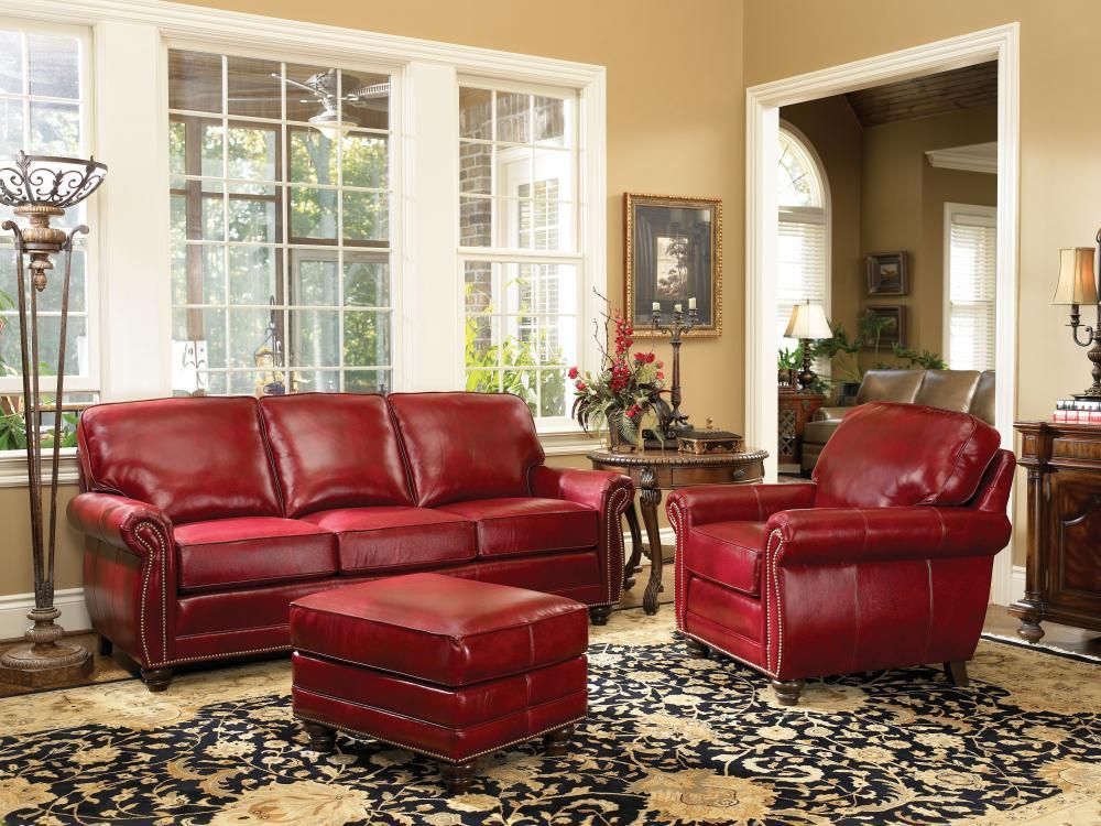 pics Red Leather Sofa Decorating Ideas