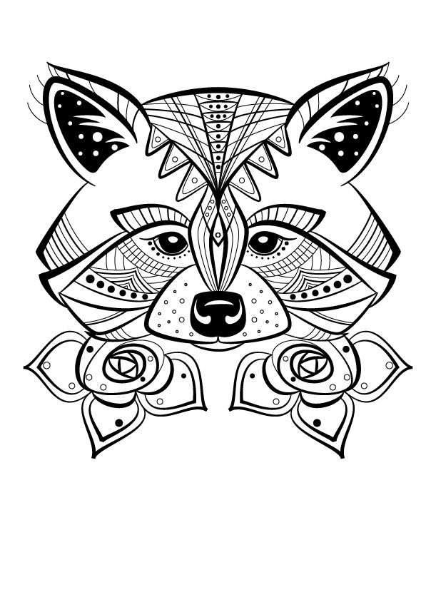 wallpapers Renard Mandala Coloriage Mandala Animaux