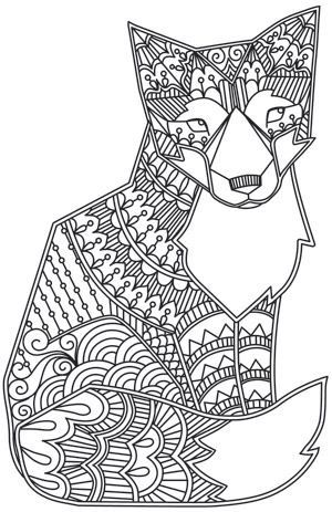 photo Renard Mandala Coloriage Mandala Animaux