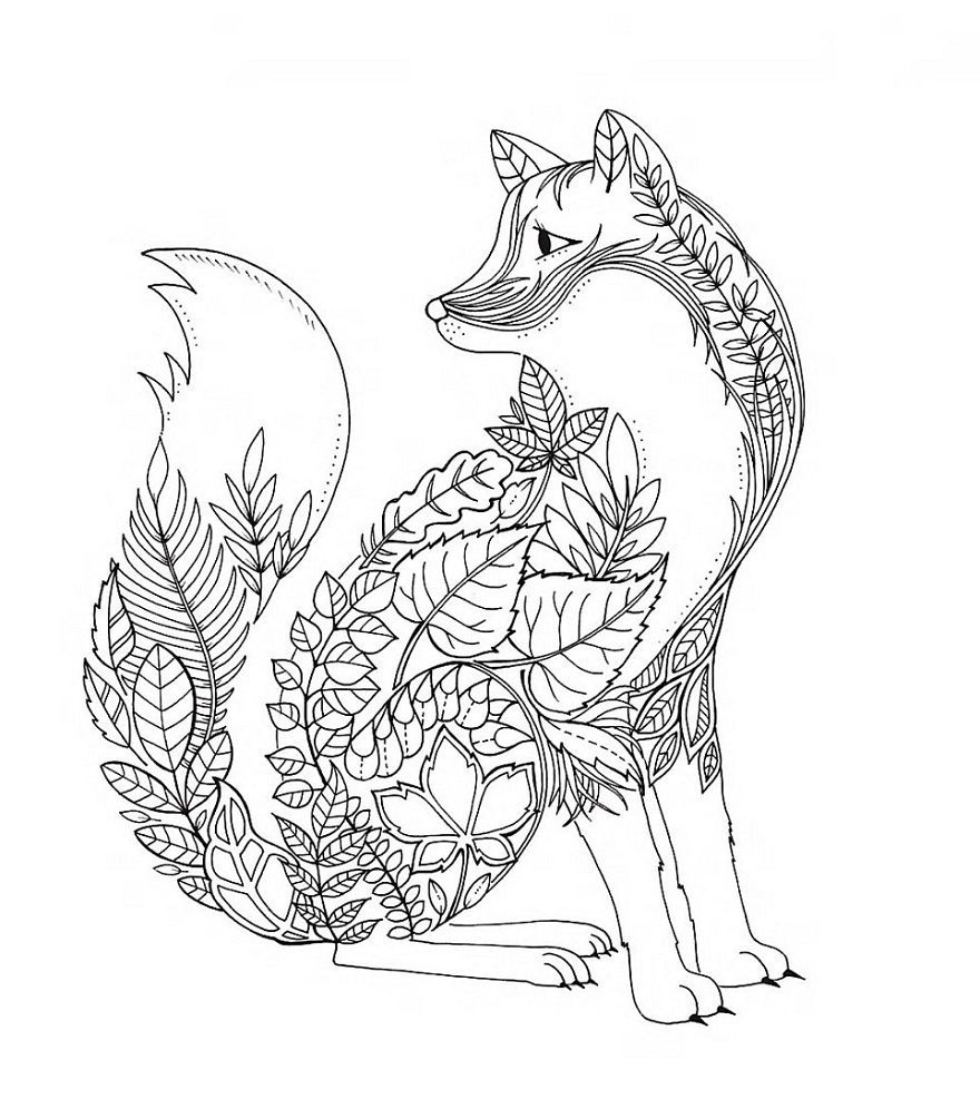 pix Renard Mandala Coloriage Mandala Animaux