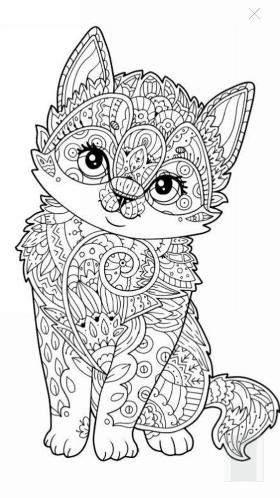 picture Renard Mandala Coloriage Mandala Animaux