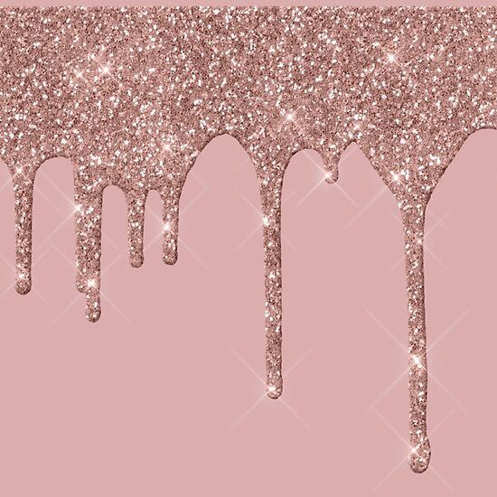 pix Rose Gold Diamond Glitter Drip Background