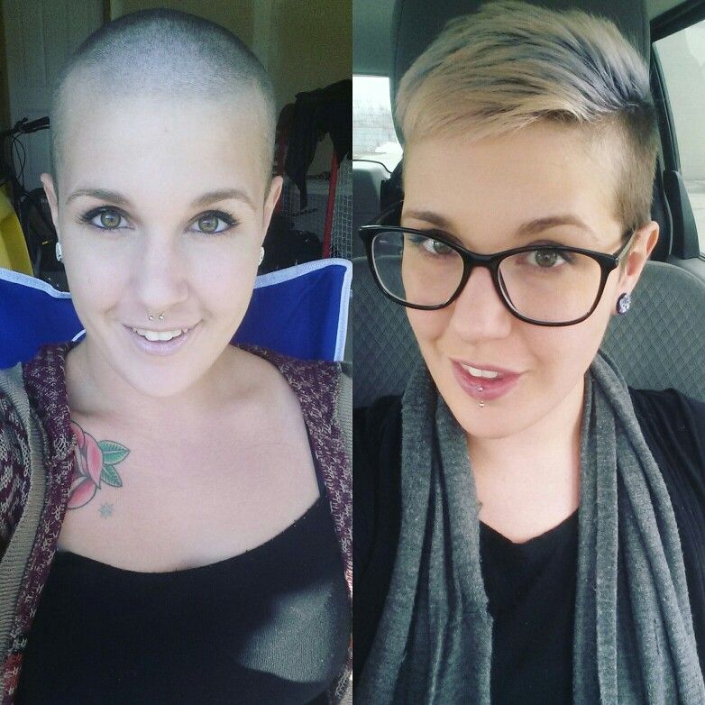 wallpapers Shaved Head Woman Growth