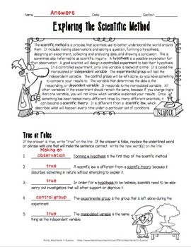 Featured image of post The Scientific Method Worksheet Answer Key