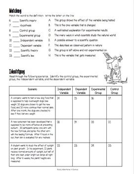 images The Scientific Method Worksheet Answer Key