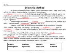 images The Scientific Method Worksheet Answer Key