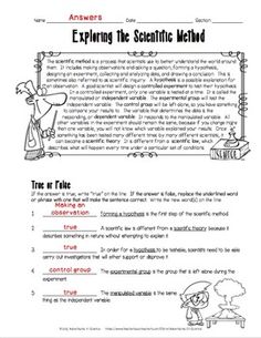 picture The Scientific Method Worksheet Answer Key