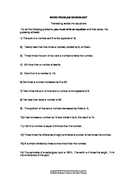 images Translate 6Th Grade Algebraic Expressions Worksheets With Answers