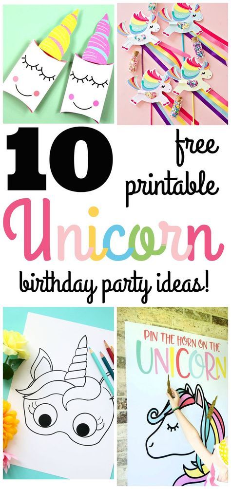 picture Unicorn Party Games Free Printables